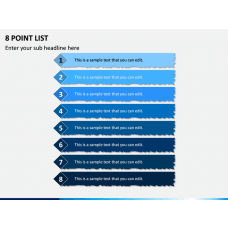 8 Items Bullet List PowerPoint Presentation Slides - PPT Template