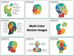Head Puzzle Multicolor Combined