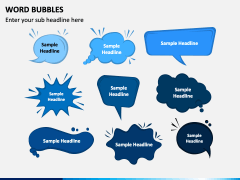 Word Bubbles PPT Slide 1