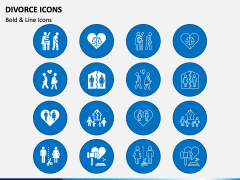 Divorce Icons PPT Slide 2