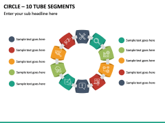 Circle – 10 Tube Segments PPT Slide 2
