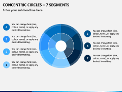 Concentric Circles – 7 Segments PPT Slide 1