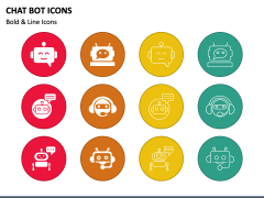 Chat Bot Icons PPT Slide 1