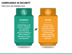 Compliance Vs Security Multicolor Slide 2