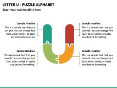 Letter U - Puzzle Alphabet PPT Slide 2