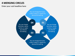 4 Merging Circles PPT Slide 1