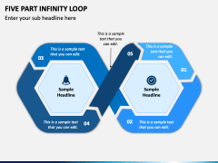 Five Part Infinity Loop PPT Slide 1