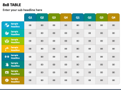 8x8 Table PPT Slide 1