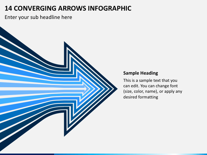 14 Converging Arrows infographic Slide 1