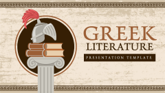 Greek Literature PPT Slide 1