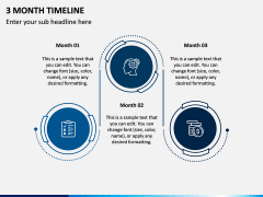 3 Month Timeline PowerPoint and Google Slides Template - PPT Slides