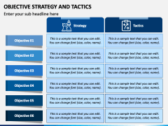 Objective Strategy and Tactics PowerPoint Template - PPT Slides