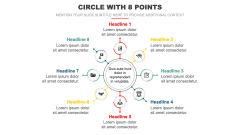 Circle with 8 Points PPT Slide 1
