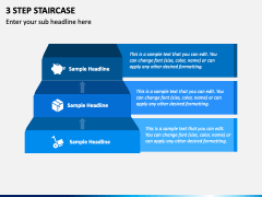 3 Step Staircase PPT Slide 2