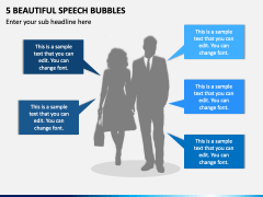 5 Beautiful Speech Bubbles PPT Slide 2