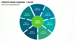 Creative Wheel Diagram - 7 Slices PPT Slide 1