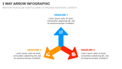3 Way Arrow Infographic PPT Slide 1