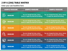 2 By 6 Table Matrix Slide 2