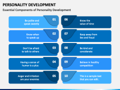 Personality Development PowerPoint and Google Slides Template - PPT Slides