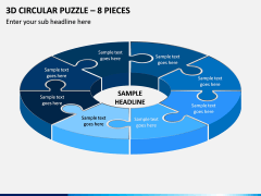 3d Circular Puzzle - 8 Pieces PPT Slide 1