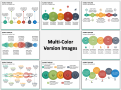 Bubble Timeline Multicolor Combined