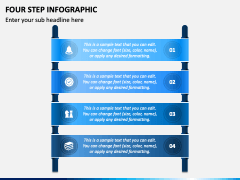 Four Step Infographic PPT Slide 1