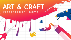 Art and Crafts Theme PPT Slide 1