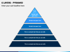 6 Layers - Pyramid PPT Slide 1