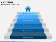6 Step Stairs PPT Slide 1
