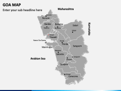 Goa Map PPT Slide 1