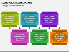 Six Horizontal Line Points PPT Slide 1