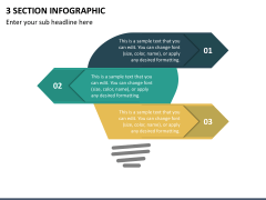 3 Section infographic Slide 1