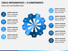 Circle Infographics – 9 Components PPT Slide 1