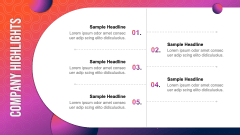 Key Highlights Slides PPT Slide 2