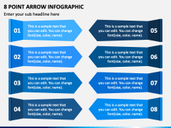 8 Point Arrow Infographic PPT Slide 2
