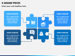 4 Jigsaw Pieces PPT Slide 1