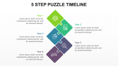 Puzzle Timeline PPT Slide 5