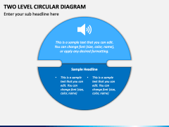 Two Level Circular Diagram PPT Slide 1