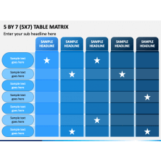 5x6 Table For Powerpoint And Google Slides