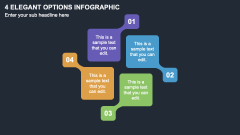4 Elegant Options Infographic PPT Slide 1