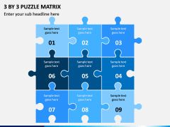 3 By 3 Puzzle Matrix PPT slide 1