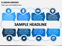 8 Linear Arrows PPT Slide 1