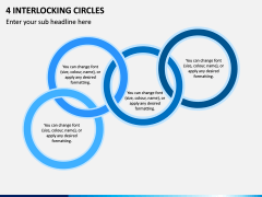 4 Interlocking Circles PPT Slide 1