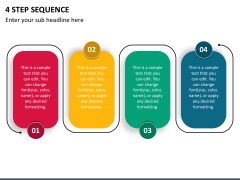 4 Step Sequence PowerPoint Template - PPT Slides