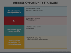Business Opportunity Statement Animated Presentation - SketchBubble