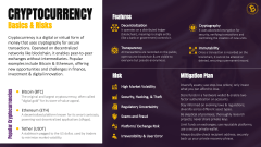 Cryptocurrency Basics & Risks PPT Slide 1