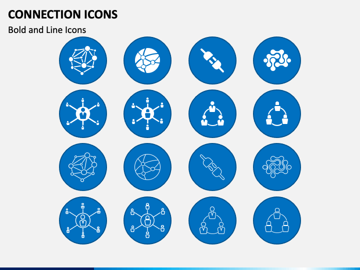 Connection Icons PPT Slide 1