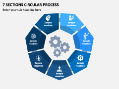 7 Sections Circular Process PPT Slide 2