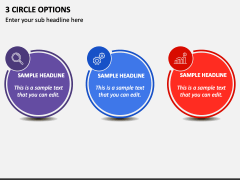 3 Circle Options PPT Slide 1