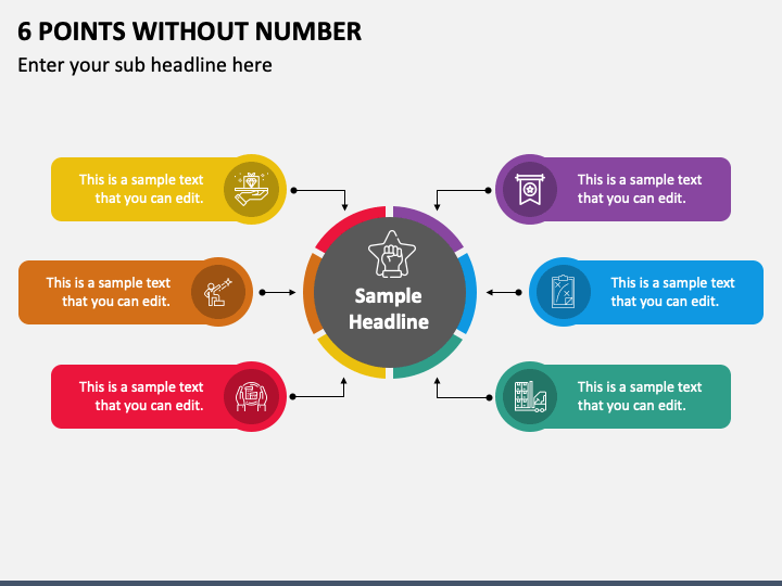 6 Points without Number PPT Slide 1